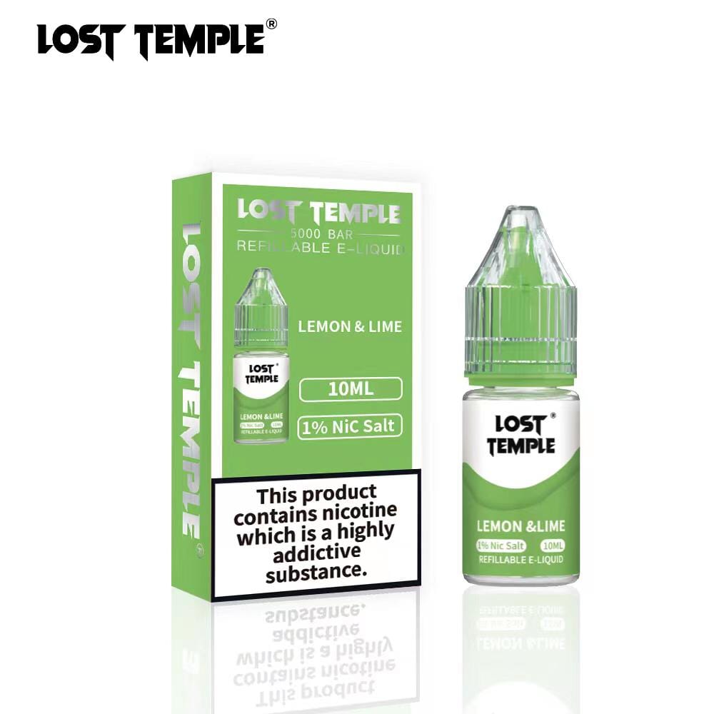 Lost Temple Nic Salts 10ml - Box of 10-Lemon Lime-vapeukwholesale