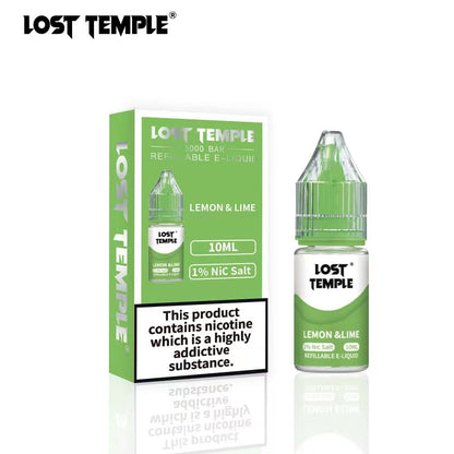 Lost Temple Nic Salts 10ml - Box of 10-Lemon Lime-vapeukwholesale