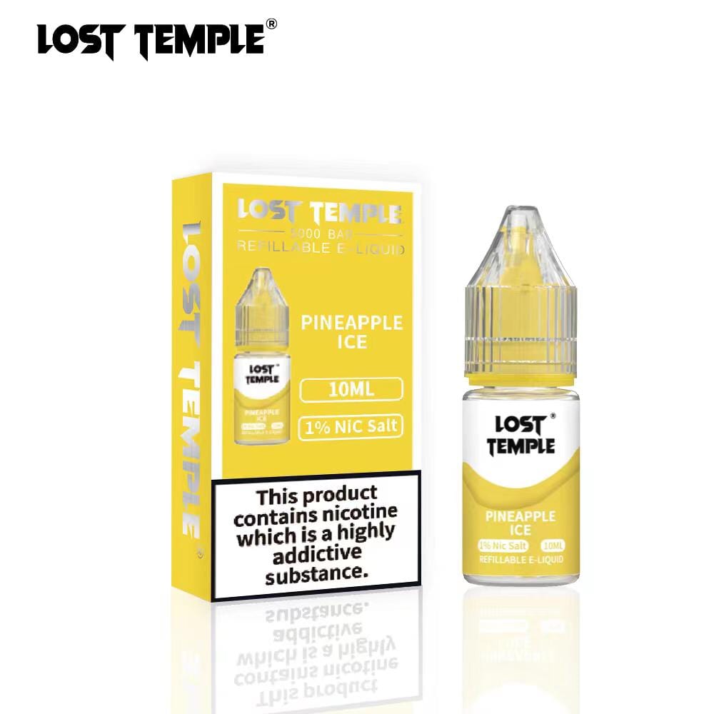 Lost Temple Nic Salts 10ml - Box of 10-Pineapple Ice-vapeukwholesale