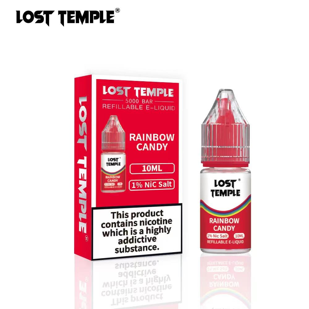 Lost Temple Nic Salts 10ml - Box of 10-Rainbow Candy-vapeukwholesale
