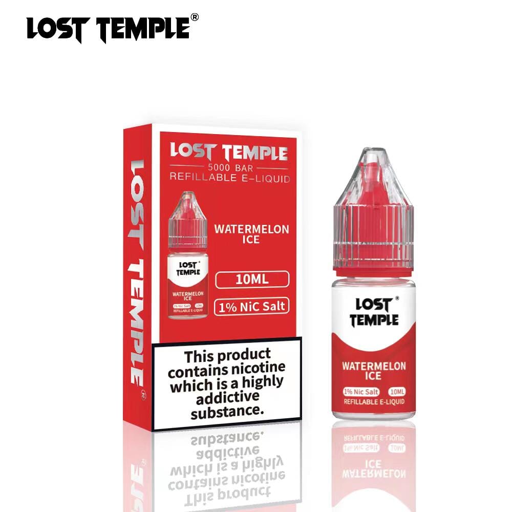 Lost Temple Nic Salts 10ml - Box of 10-Watermelon Ice-vapeukwholesale